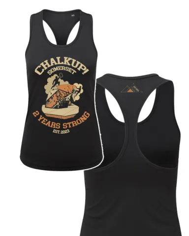 ChalkUp! 2nd birthday racerback vests for women