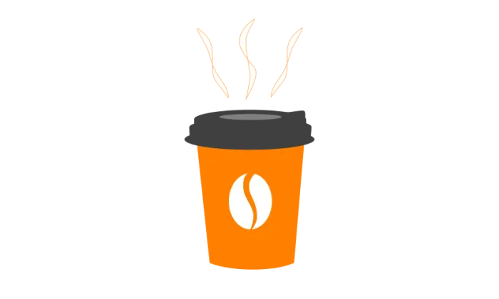 Steaming takeaway coffee cup